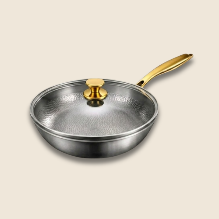 Titan Wokpanne med Flat Bunn