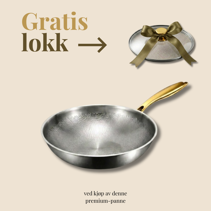 Titan Wokpanne med Flat Bunn