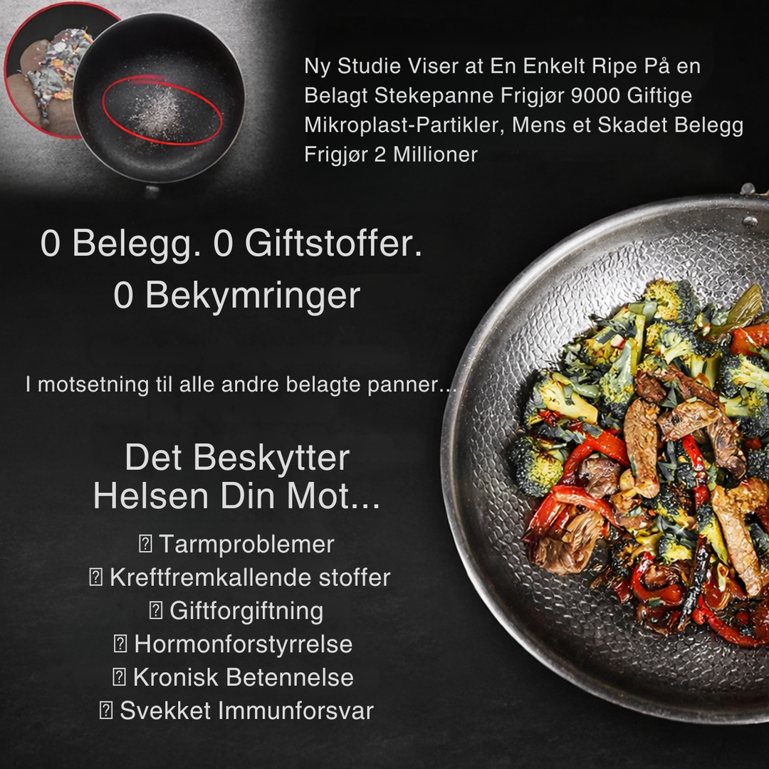 Titan Wokpanne med Flat Bunn