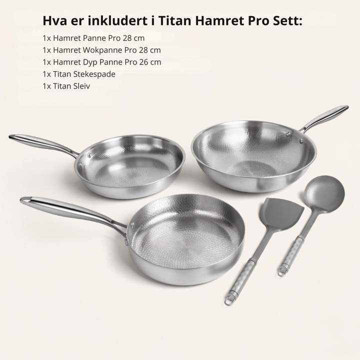 Titankjokken Hamret Pannesett Pro