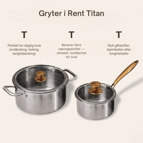 Titankjokken Komplett Signatur Titan Kokekarsett (14 Deler)